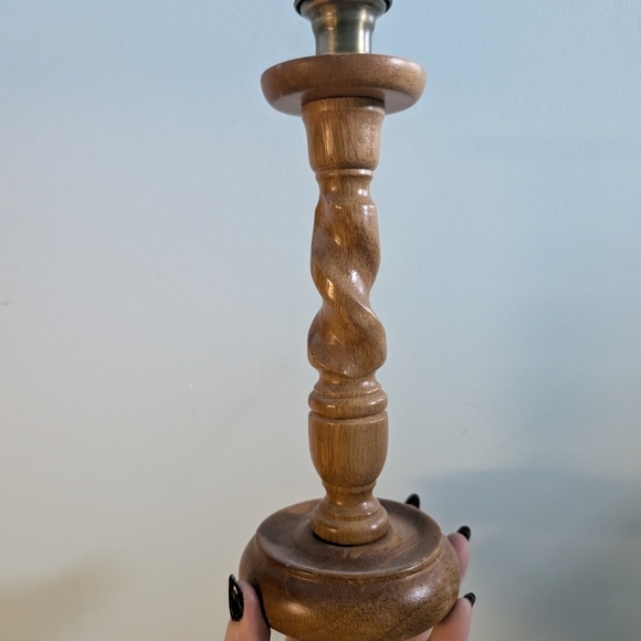 Elegant Wooden Candle Holders - Picture 2 of 10